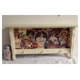 Coca-Cola wooden shelf