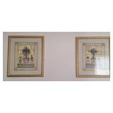 2- 28.5x25 framed wall art