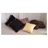 Throw blanket and pillows