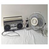 Lakewood fan and realistic am/fm radio