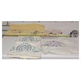 Vintage hand made embroidery pillow cases