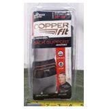 Copper infused back support