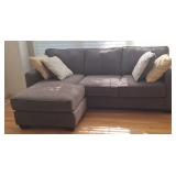 94x64x37 couch with ottoman that can be moved to