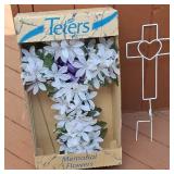 Graveside memorial flowers