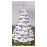 Ceramic battery operated Christmas tree with