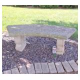 Concrete bench, 48x19x16
