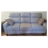 Duel reclining 3 cushion couch