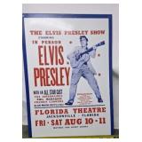 Elvis Presley collectible tin sign, copyright