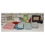 Household supplies including hand towels and wash