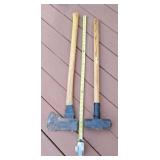 Sledge hammer and and ax