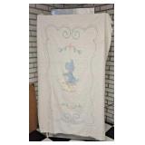 Vintage 1950s chinelle baby blanket,