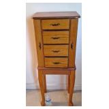 Standing jewelry chest