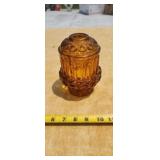 Vintage LE Smith Moon & Stars fairy lamp amber 2