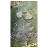 Clear Cut Christmas Glassware including Lead