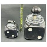 Desktop Dice spinner ceramic ashtray & Lighter