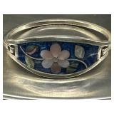 5.5in Alpaca Mexico mother of pearl & Abalone Cuff