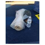Clear and black plastic roll
