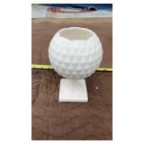VINTAGE Inarco Japan White Glaze Footed Pedestal
