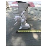 Vintage Nude Angel With Metal bugle Collectible