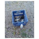 Tie Downs with plastic crate