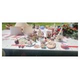 Santa Figurines Including Dept 56 & More Totel