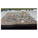 Vtg Clear Cut Glass Glassware including Lead