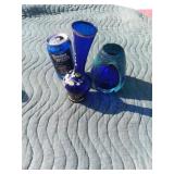 Vintage Cobalt Blue Bud Vase