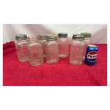 VTG. KNOX SQUARE WAFFLE GRID PATTERN GLASS QUART