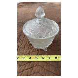 Vintage Fenton Frosted Candy Dish