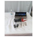 Flathead screwdrivers, tiny wrenches files and