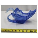 Hand Blown Sooner Glass Swan