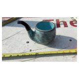 Lefton Japan 1235 Turquoise & Gray Drip Glaze