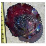 Vintage L E Smith Iridescent Carnival Glass Dutch