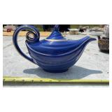 Hall Aladdin Teapot-cobalt blue gold finish-1930