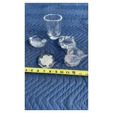 Crystal Lead Paperweights & Candle Holders