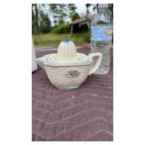 Vintage Japanese Juicer with Basket Weave Hand