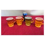 SET OF 4 VINTAGE MIXED LOT FIRE KING ANCHOR