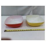 1950s Pyrex 515-B Yellow plus Orange 1.5 Quart