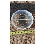 VINTAGE FENTON? HOBNAIL MOONSTONE DIVIDED BOWL
