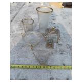 Vintage Jeannette Glass Wedding Bowl Lid Square
