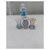 Set of 3 Vintage Bartlett Collins Iridescent