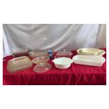 Vtg Pyrex, Glasbake, Corning Ware, Cookware