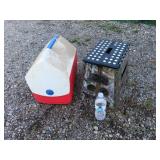 Cooler and step stool