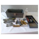 12 point  wrenches and flathead screw driver, and