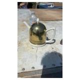 Vintage Hall China Ceramic Teapot with Copper
