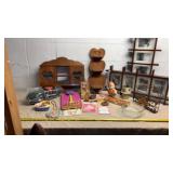 Picture Shadow Boxes, Wooden Shelves, Yarn, Decor