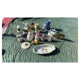 Figurines including Bone China Bell