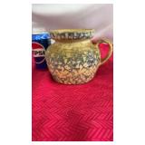 VTG RRP Robinson Ransbottom Blue Spongeware Bean