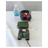 Binoculars and Head set