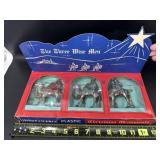 Vintage The Three Wise Men Unbreakable Plastic